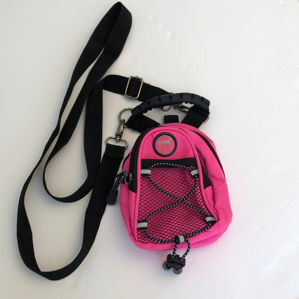 CMC Design Crossbody Mini Day Pack Dragonfly Medallion Hot Pink